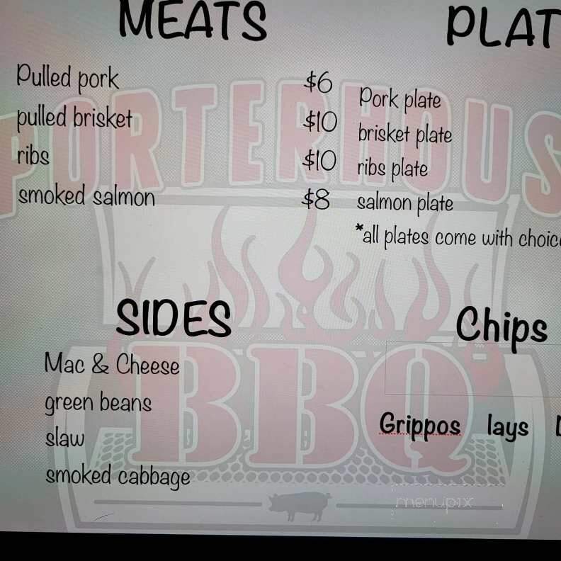 Porterhouse BBQ - Lexington, KY menu_pic