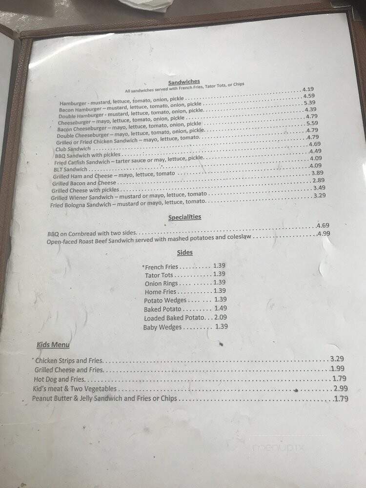 Mable's Dining Room - Gallatin, TN menu_pic