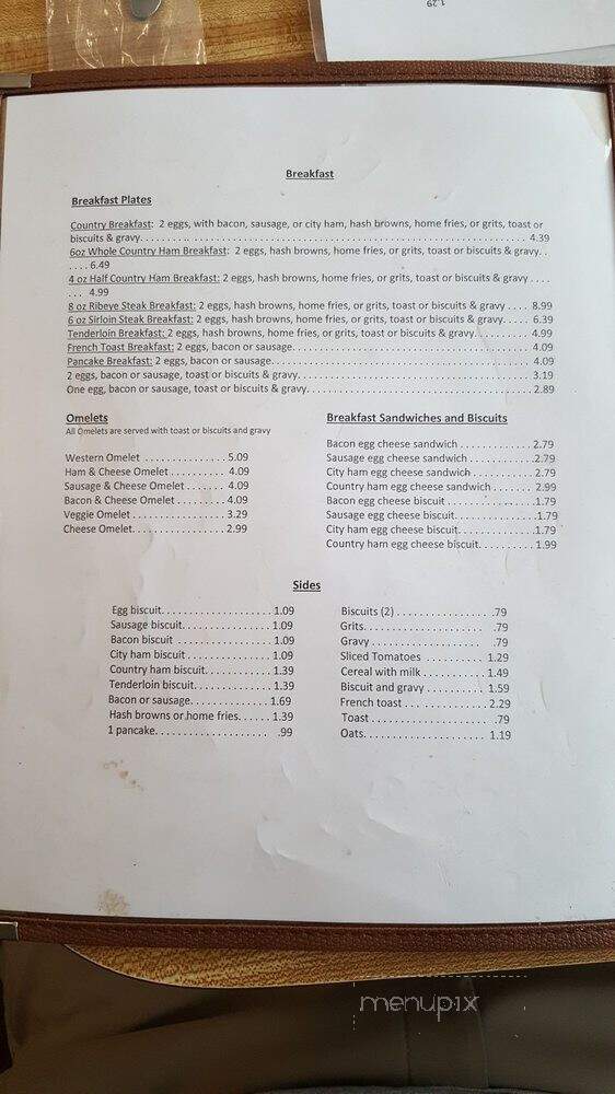 Mable's Dining Room - Gallatin, TN menu_pic