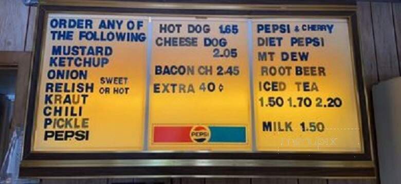 Potts' Doggie Shop - Nazareth, PA menu_pic