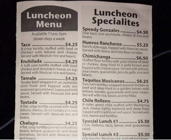 Mi Ranchito 2 - Bryant, AR menu_pic