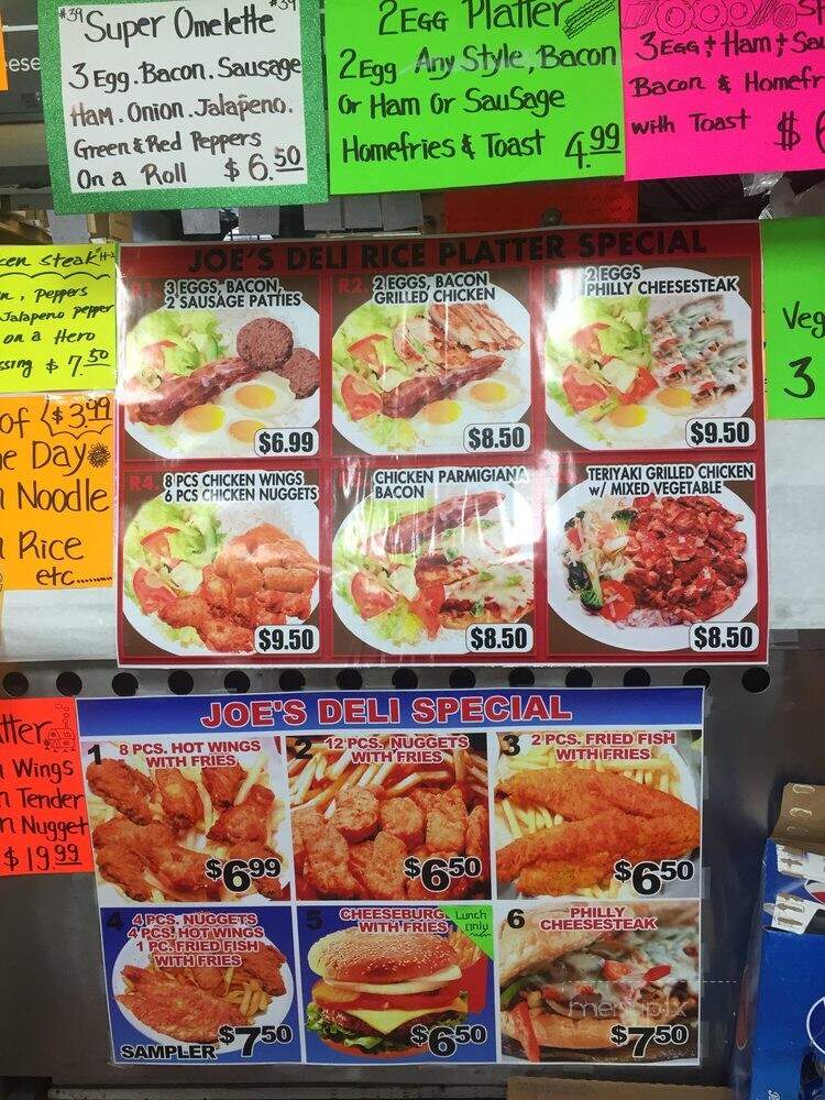 Joe's Deli - Westbury, NY menu_pic