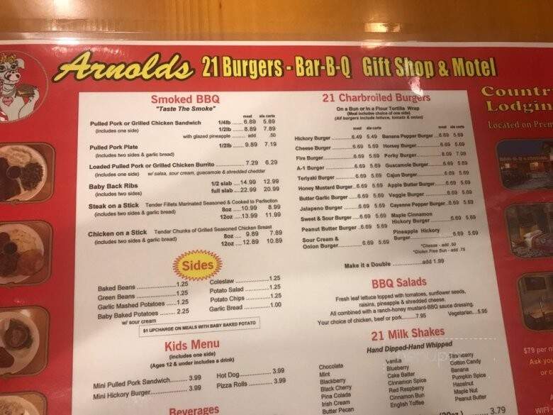 Arnold's 21 Burgers and BBQ - Mountain View, MO
