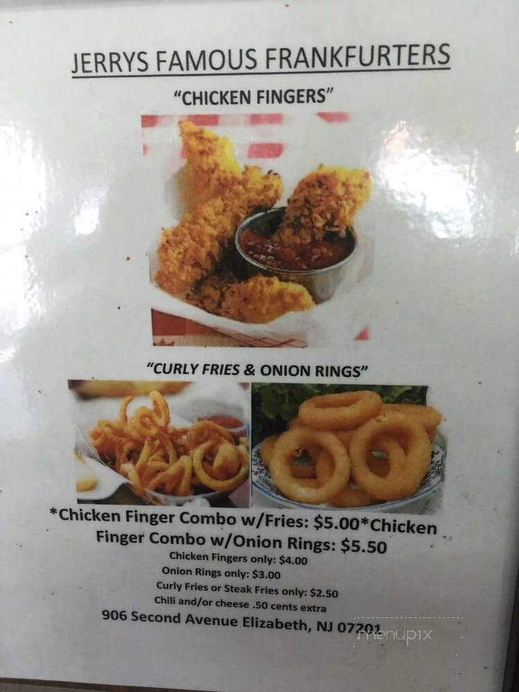 Jerry's - Elizabeth, NJ menu_pic