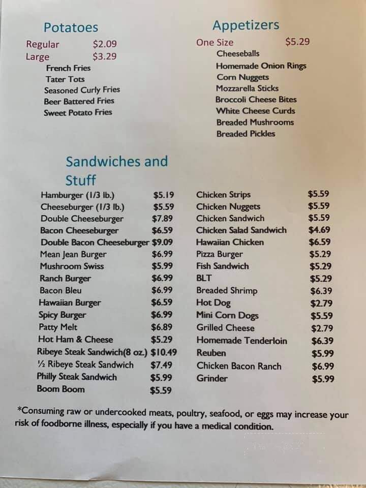 Lake City Drive-In - Lake City, IA menu_pic