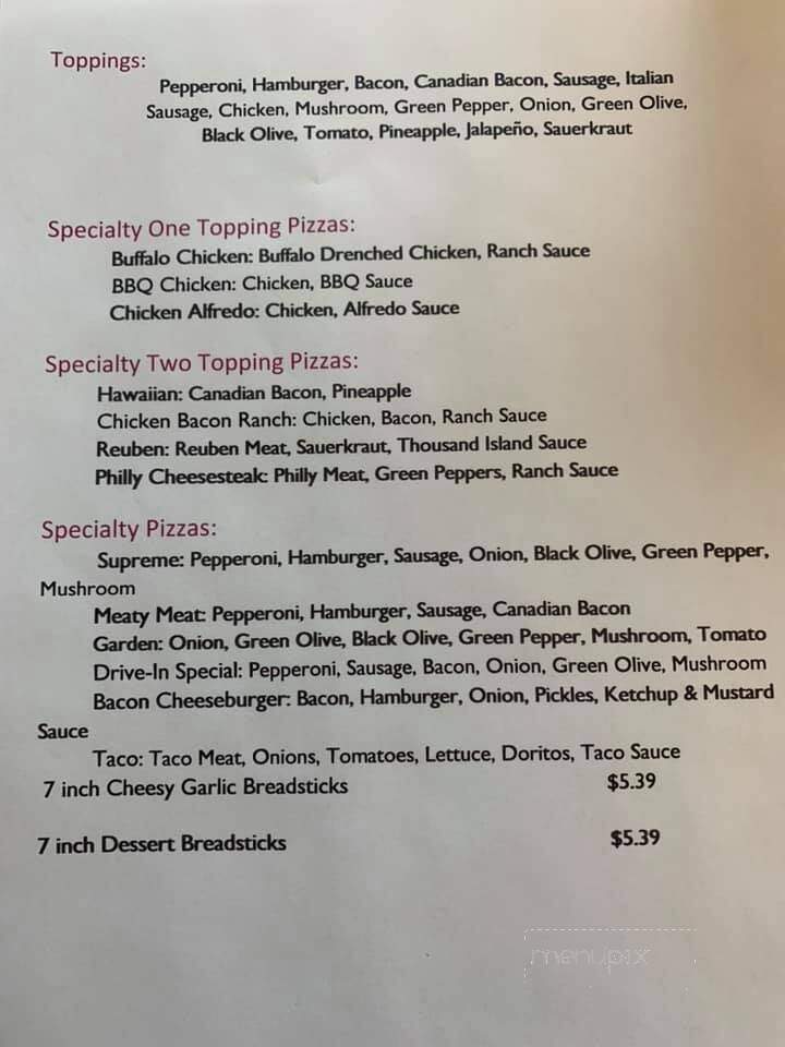 Lake City Drive-In - Lake City, IA menu_pic