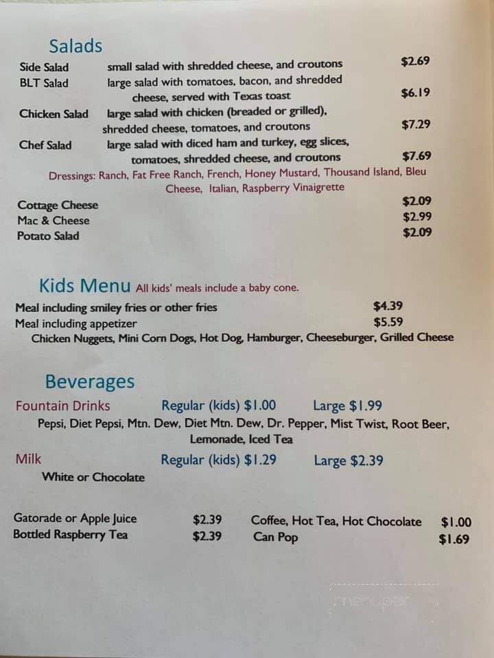 Lake City Drive-In - Lake City, IA menu_pic