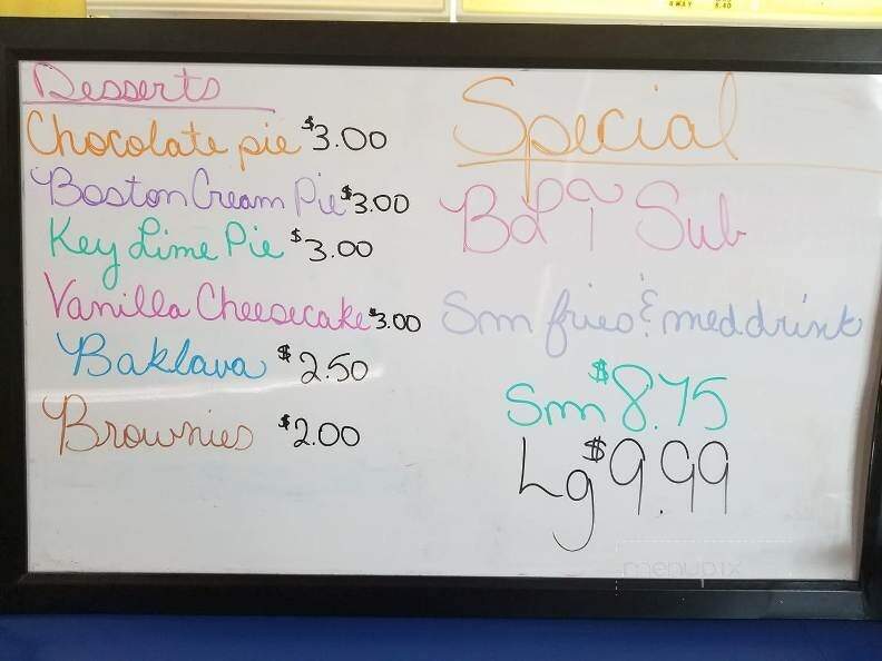 George's Take-Out - Smyrna, NC menu_pic
