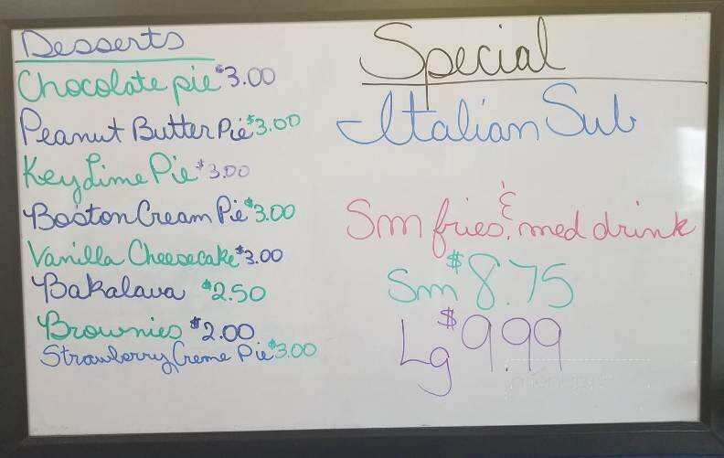 George's Take-Out - Smyrna, NC menu_pic