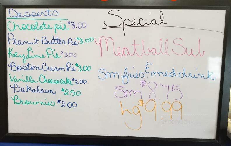 George's Take-Out - Smyrna, NC menu_pic