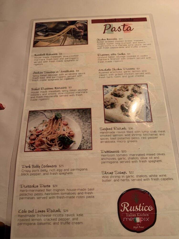 Rustico Italian Kitchen - Albuquerque, NM menu_pic