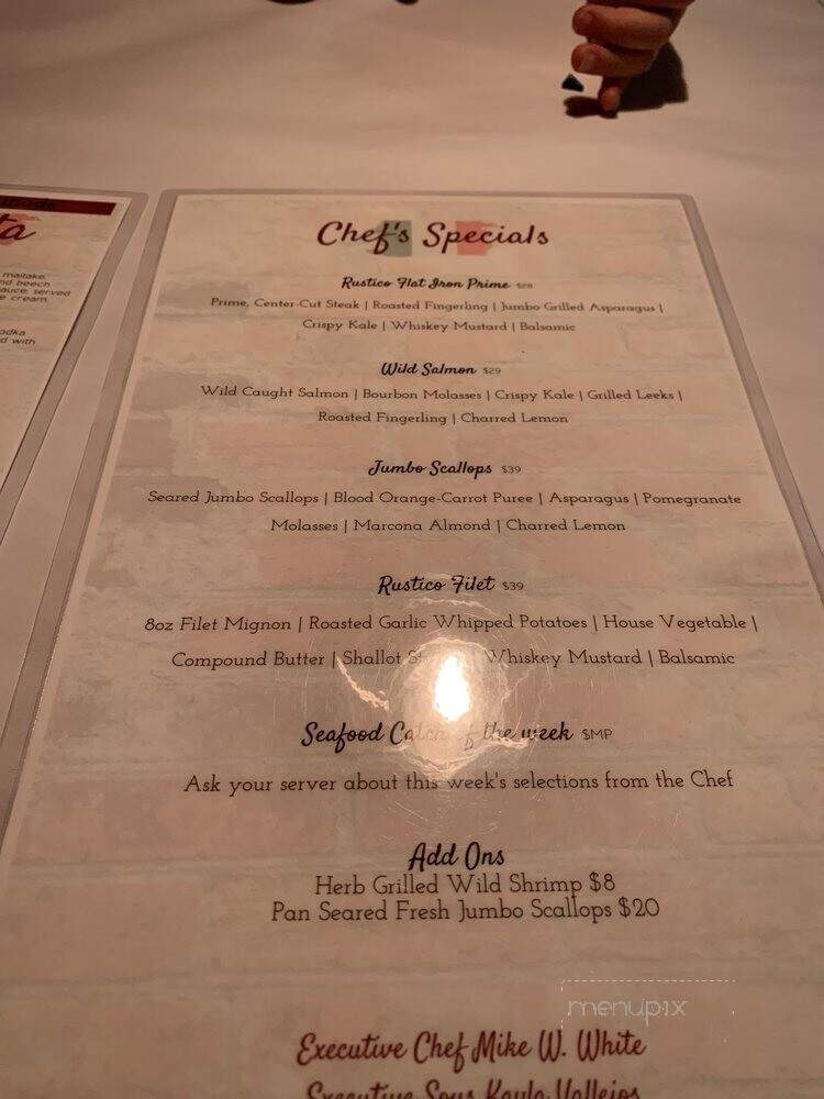 Rustico Italian Kitchen - Albuquerque, NM menu_pic