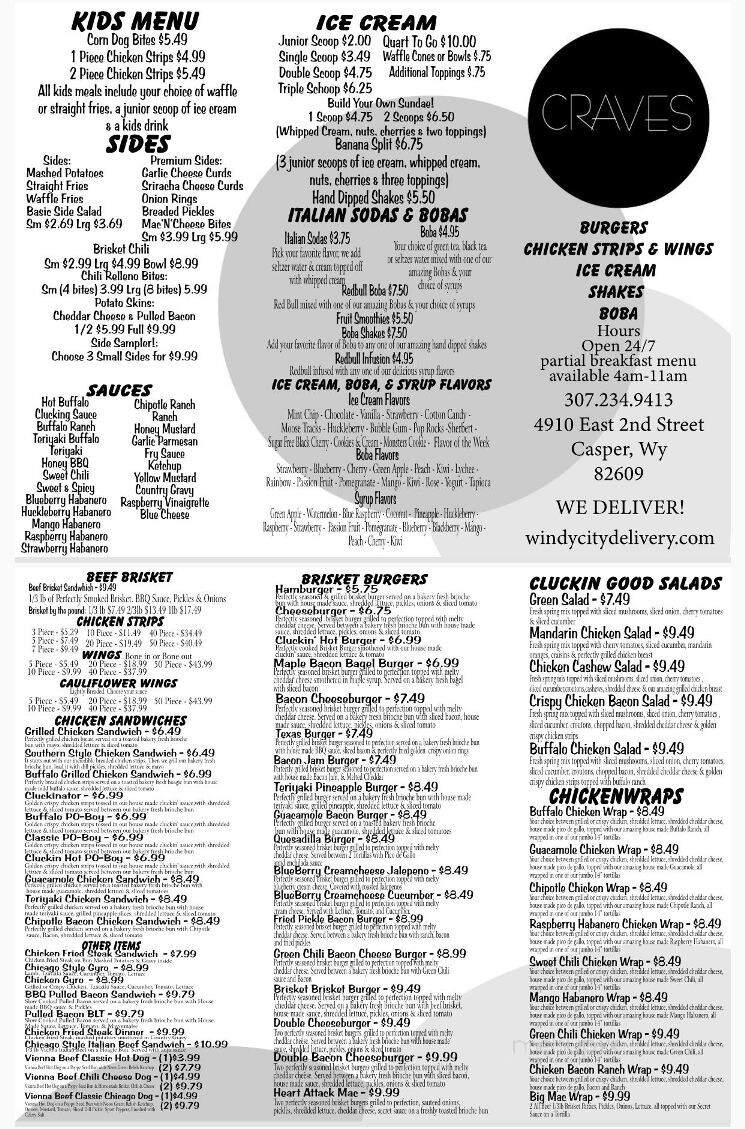 Craves - Casper, WY menu_pic