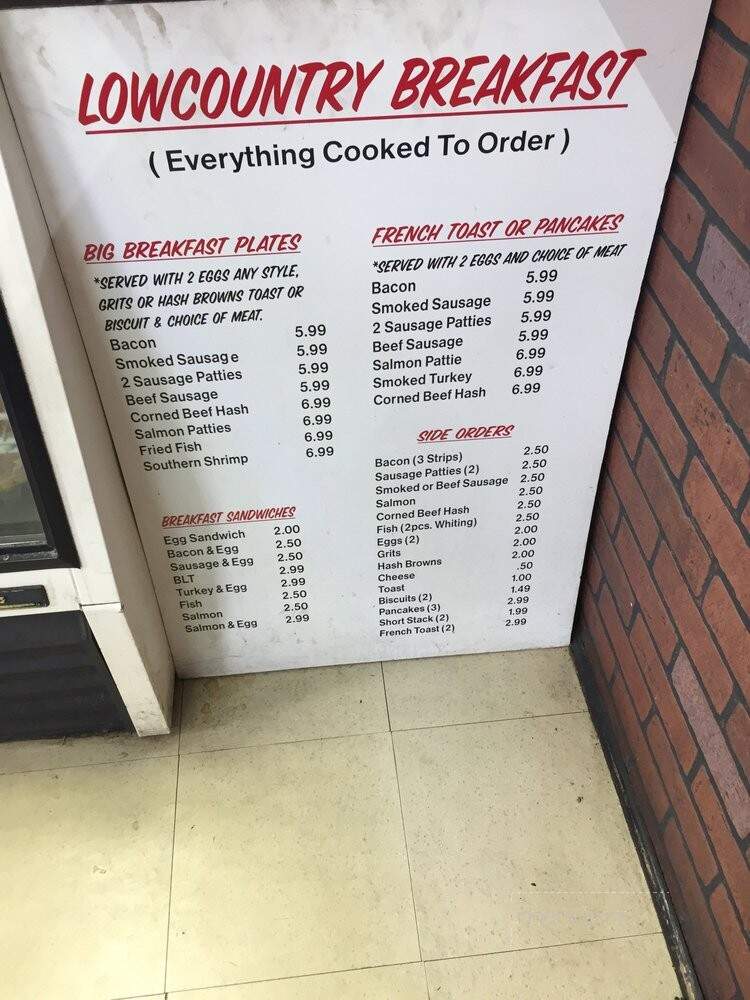 Chickin Lickin - Hardeeville, SC menu_pic