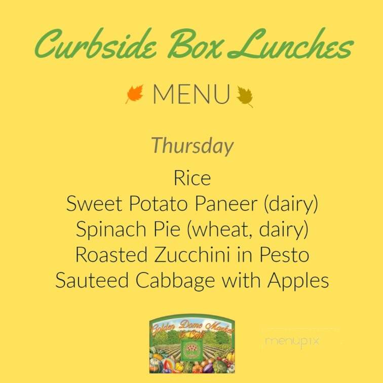 Golden Dome Market and Cafe - Fairfield, IA menu_pic