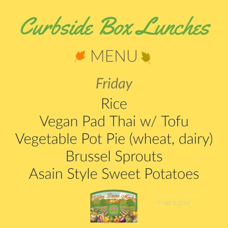 Golden Dome Market and Cafe - Fairfield, IA menu_pic