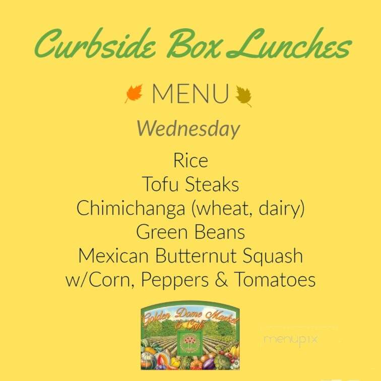 Golden Dome Market and Cafe - Fairfield, IA menu_pic