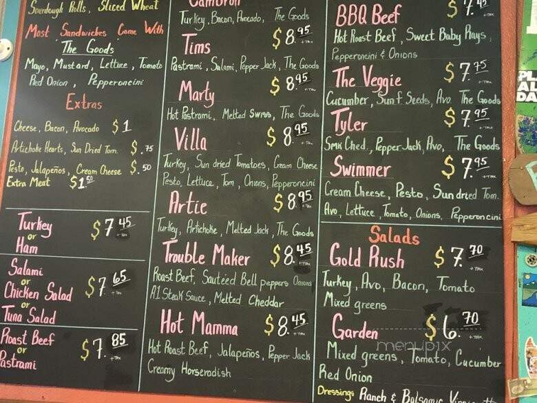 River Shack Deli & Pub - Coloma, CA menu_pic