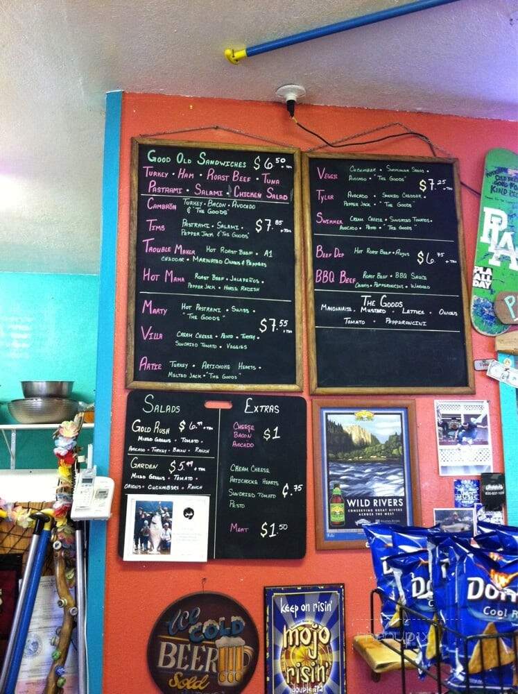 River Shack Deli & Pub - Coloma, CA menu_pic