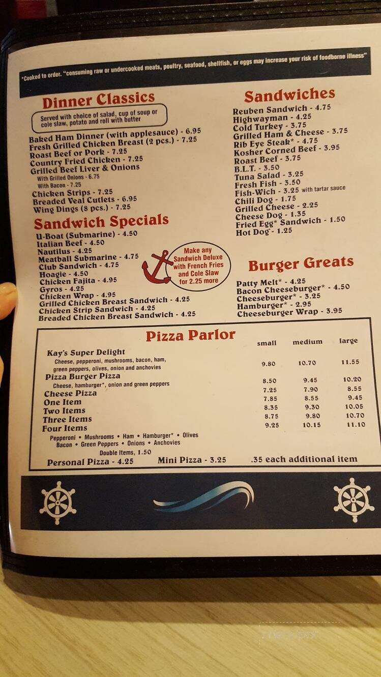 Kay Restaurant - Algonac, MI menu_pic