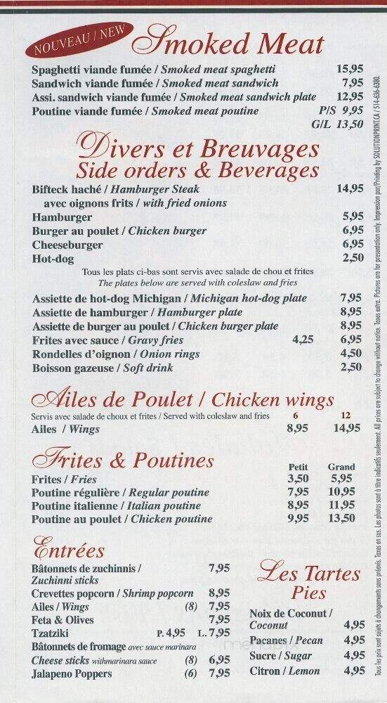 Dorion Pizzaria - Vaudreuil-Dorion, QC menu_pic