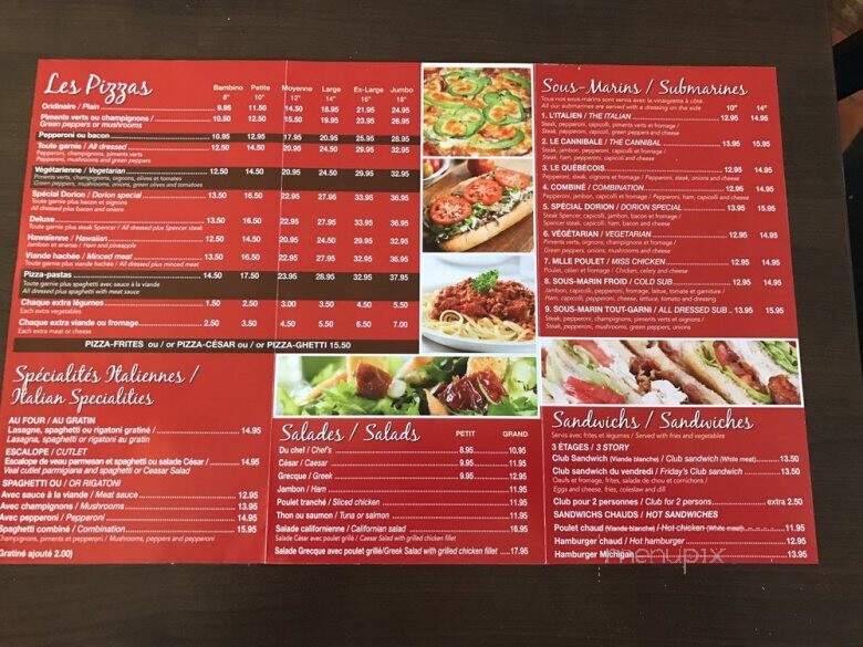 Dorion Pizzaria - Vaudreuil-Dorion, QC menu_pic