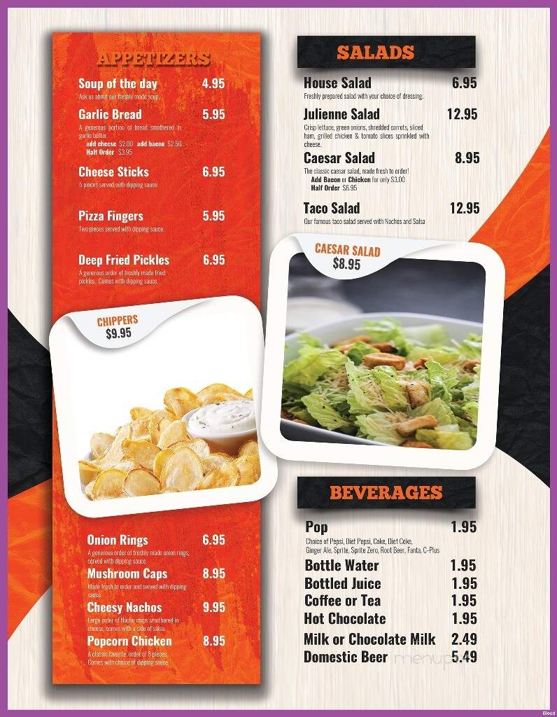 Bidule Restaurant - Kapuskasing, ON menu_pic