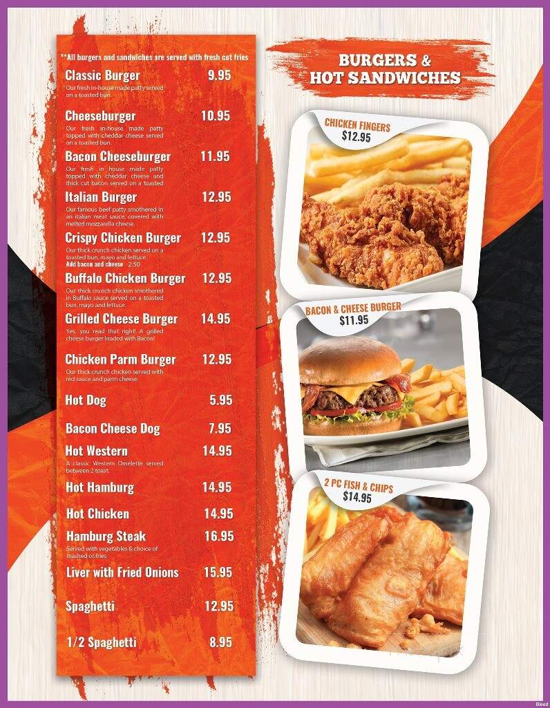 Bidule Restaurant - Kapuskasing, ON menu_pic