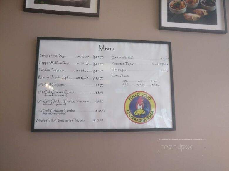 Pollo Loco Churasqueria - Vaughan, ON menu_pic