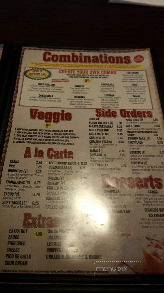 Monterrey Restaurante Mexicano - North Augusta, SC menu_pic