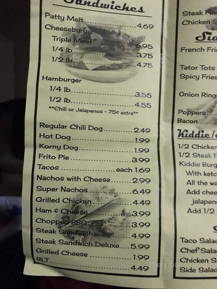 Jesse's Drive In - Mineral Wells, TX menu_pic
