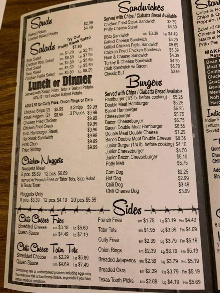 Something Different By Kay - Silverton, TX menu_pic
