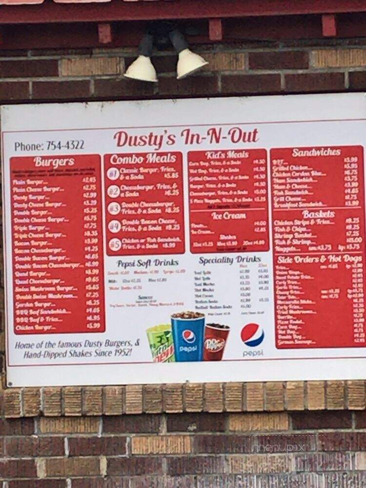 Dusty's In-N-Out - Ephrata, WA menu_pic