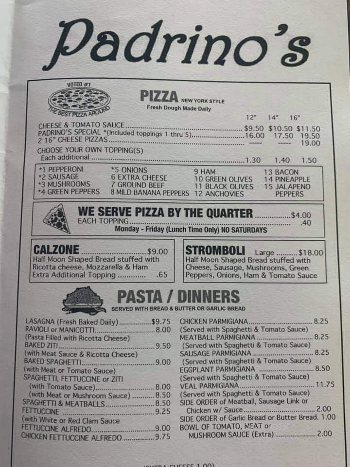 Padrino's Pizza Restaurant - Beaver, WV