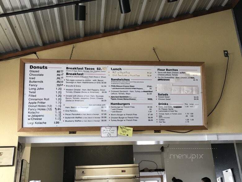 LBJ Donuts - Horseshoe Bay, TX menu_pic