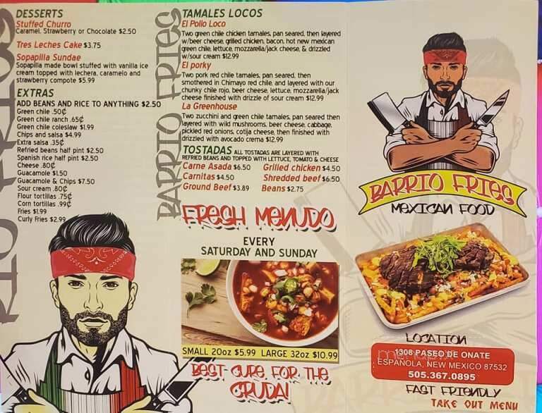 Barrio Fries - Espanola, NM menu_pic