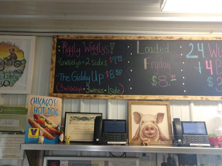 Bubba Lubba BBQ - Paris, IL menu_pic