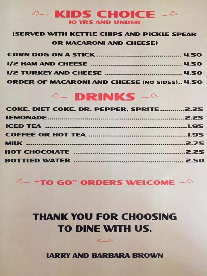 Square Plate Deli - Mason, TX menu_pic