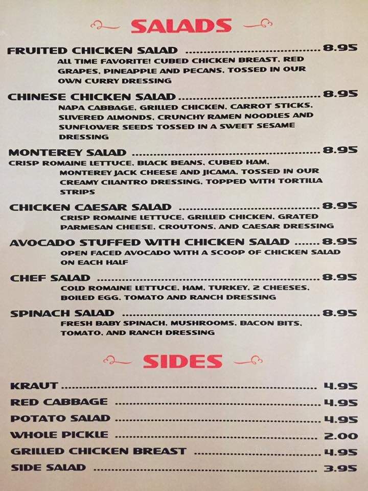 Square Plate Deli - Mason, TX menu_pic