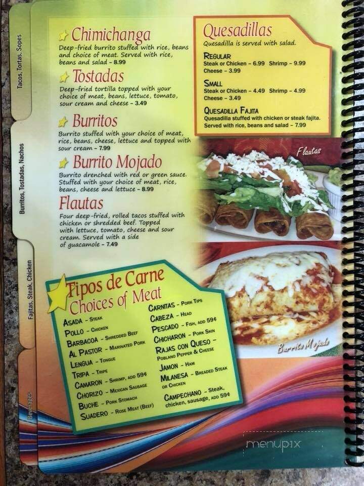 Taqueria Durango Mexican Restaurant - Overland, MO menu_pic