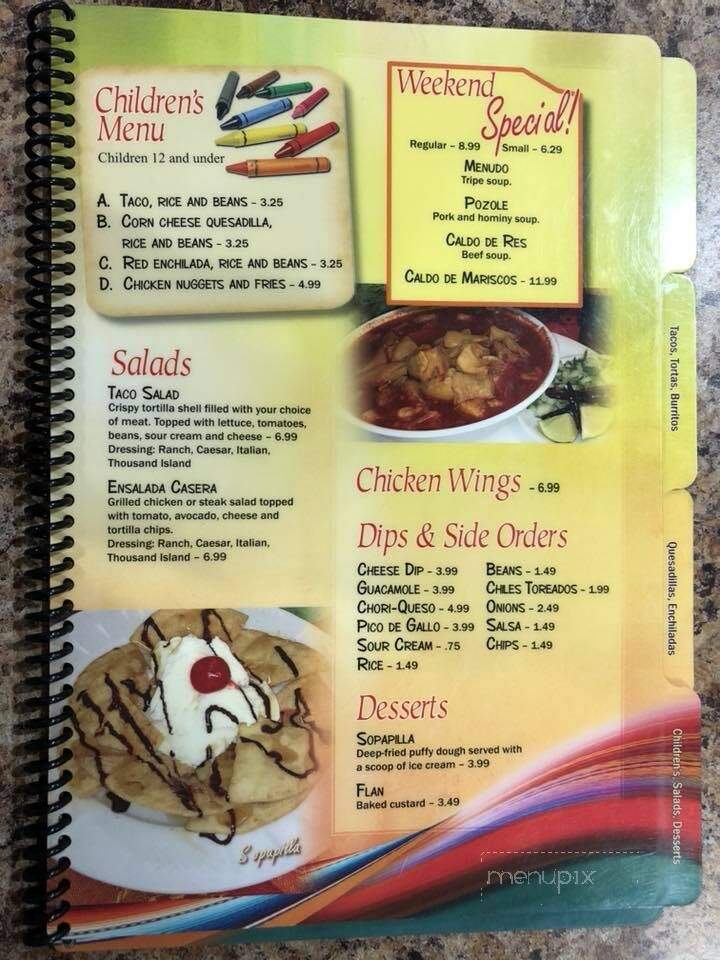 Taqueria Durango Mexican Restaurant - Overland, MO menu_pic