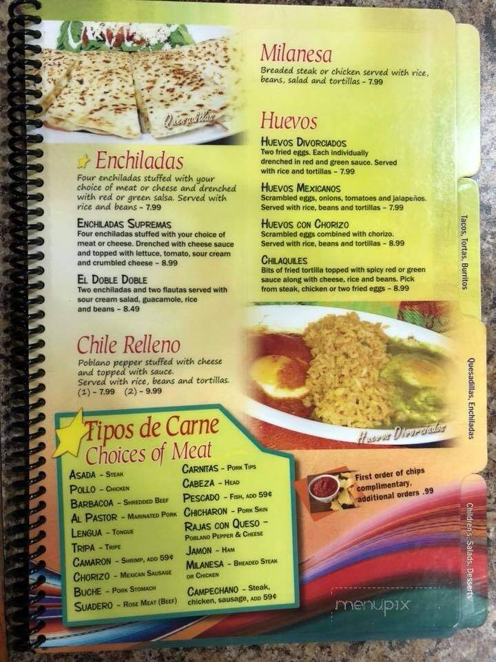 Taqueria Durango Mexican Restaurant - Overland, MO menu_pic