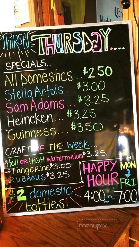 Chuck's Place - Crete, IL menu_pic