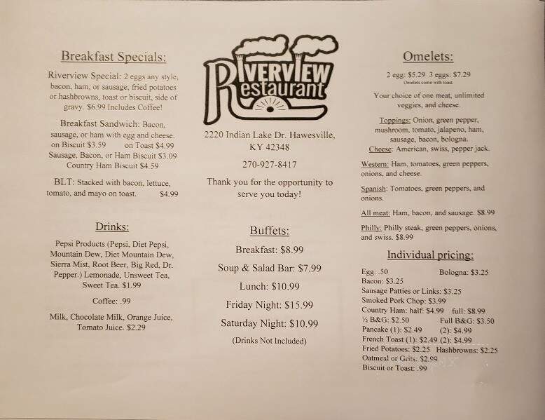 Riverview Restaurant - Hawesville, KY