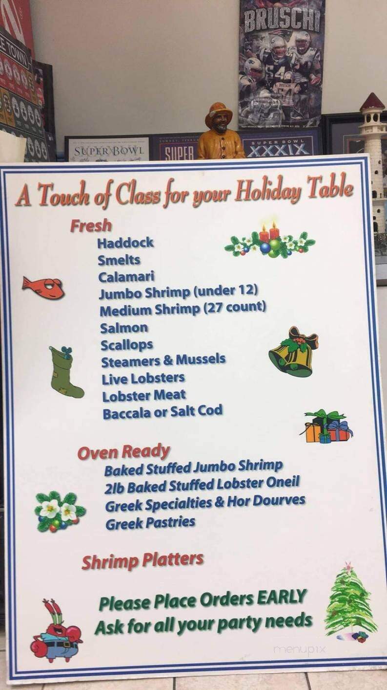 Bradford Seafood Restaurant - Haverhill, MA menu_pic