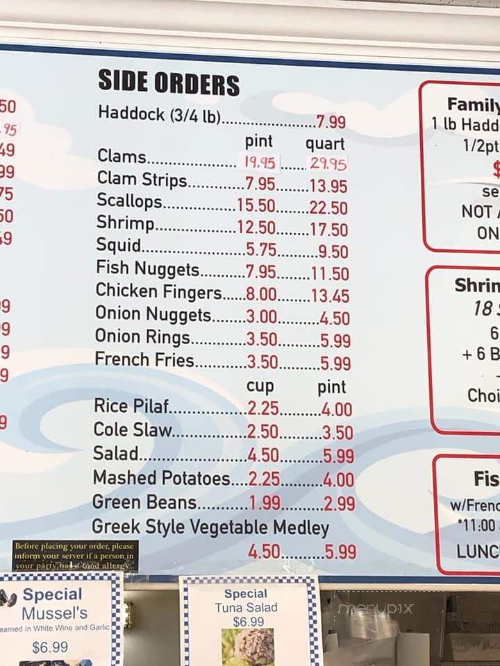 Bradford Seafood Restaurant - Haverhill, MA menu_pic
