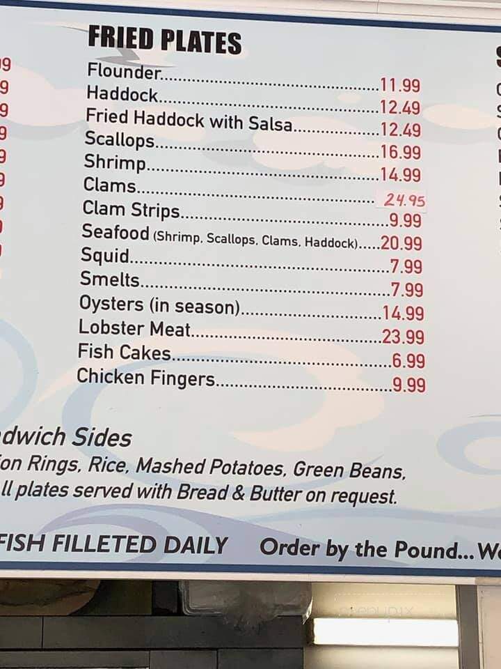Bradford Seafood Restaurant - Haverhill, MA menu_pic