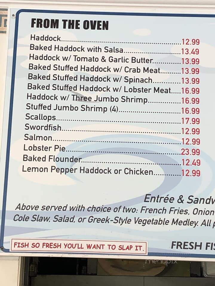 Bradford seafood clearance