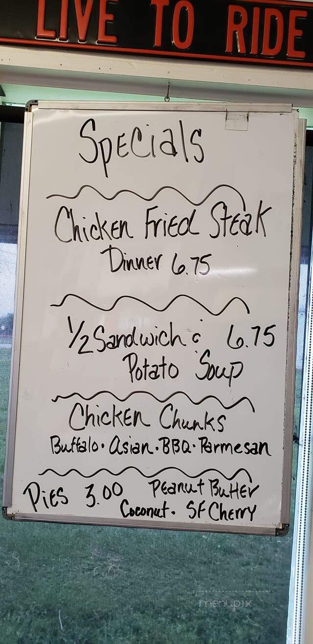 Pit Stop Cafe - Grove, OK menu_pic