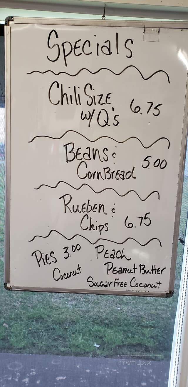 Pit Stop Cafe - Grove, OK menu_pic